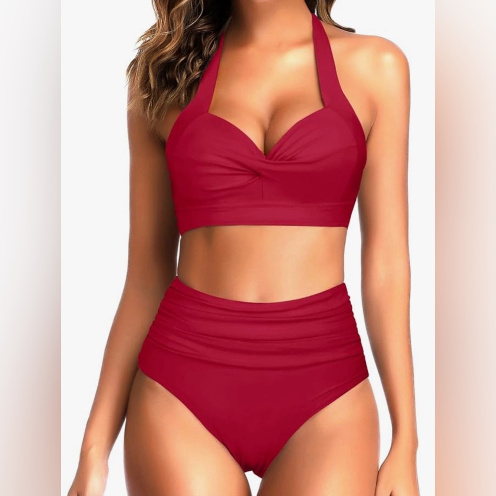 NWOT Red 2 Piece Swimsuit